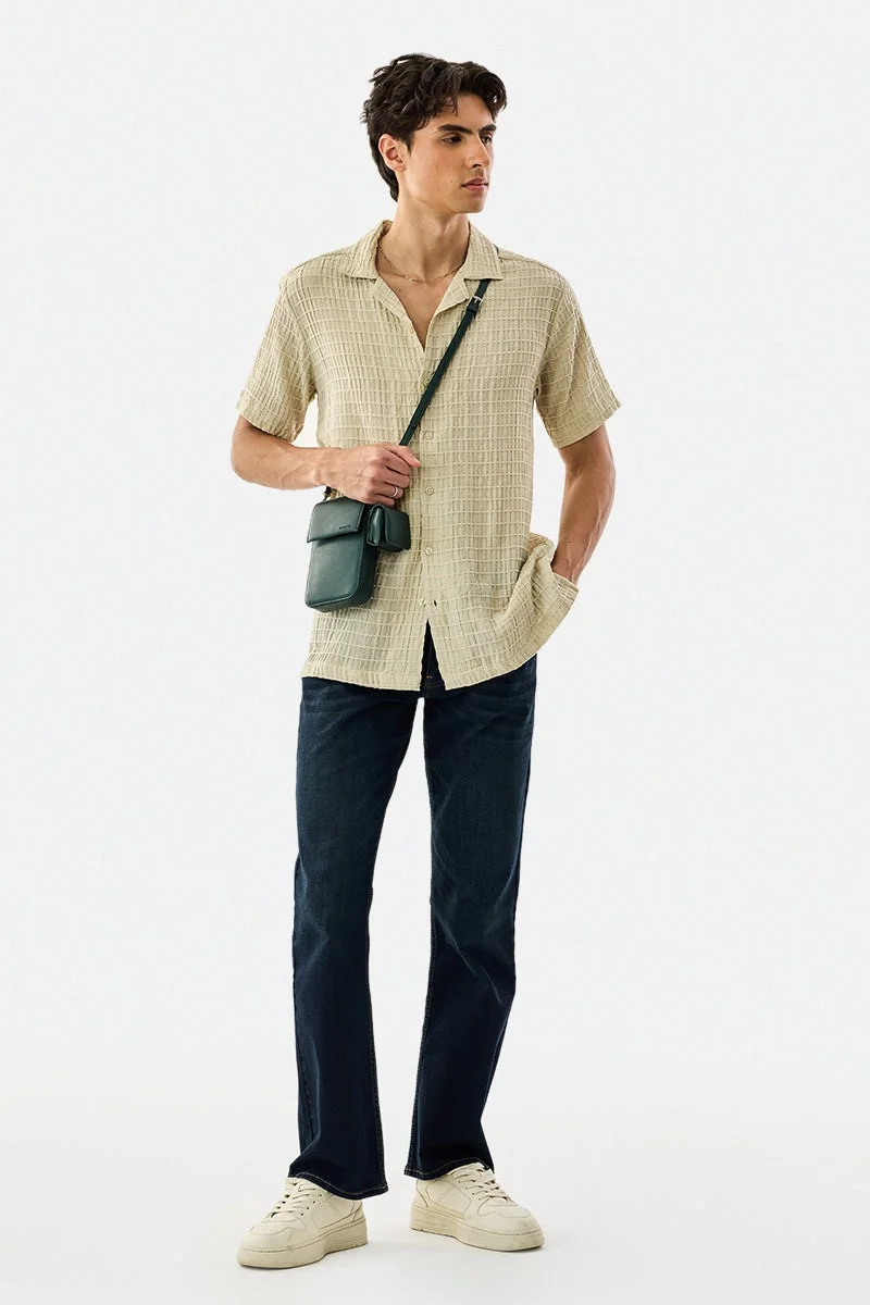 SNITCH Self-Design Box Fit Shirt