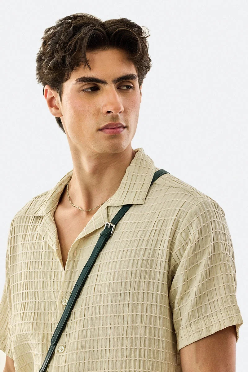 SNITCH Self-Design Box Fit Shirt