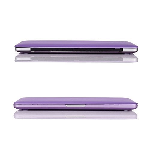 RUBAN Case for MacBook Pro 13 inch 2015 2014 2013 2012 (A1502 & A1425 Models), Plastic Hard Shell Case & Keyboard Cover for Old Version MacBook Pro Retina 13 Inch, Purple - Image 3