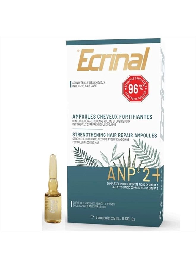 Ecrinal ECRINAL ANP2+ Hair Vials - Highly Concentrated Serum for Hair Loss Prevention and Hair Growth - Revitalizes and Fortifies Hair - Suitable for All Hair Types - Image 1