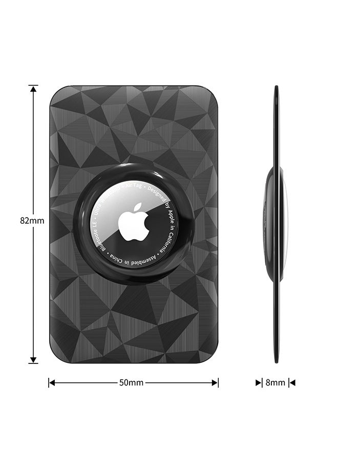 Beyond Case for Apple Airtag, 360 Fully Body Anti Scratch Waterproof AirTag Hard Protective Shell Keychain, for Dog Collar Keys Buckle Holder (Black+Red)  - Image 2