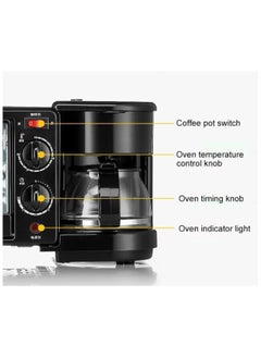 SILVER CREST 3-in-1 Multifunctional Breakfast Maker With Coffee Pot And Frying Pan & Oven  - Image 5