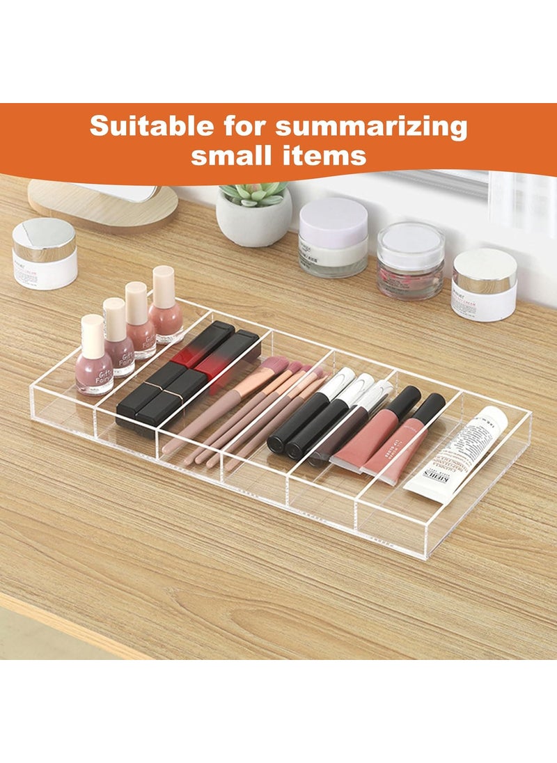 SENENQU SENENQU 2 Pack Acrylic Sunglasses Organizer 6 Slot Clear Eyeglasses Storage Case Stackable Eyewear Display Tray for Sunglasses Fashion Eye Wear Protective Glasses  - Image 5