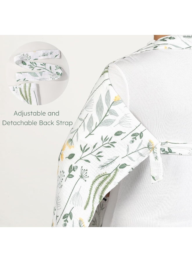 يووفوس Yoofoss 2 Pack Muslin Nursing Cover for Breastfeeding - Image 3