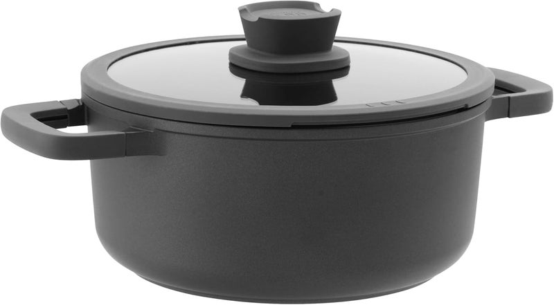 BergHOFF LEO STONE Cast Aluminium Saucepan with Non-Stick Lid 24x11 cm - Image 1