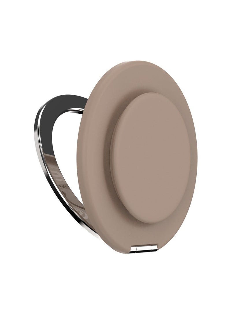 POPSOCKETS قبضة ودعامة مغناطيسية مغلقة | قبضة هاتف قابلة للظهور مغناطيسياً، قاعدة مستقرة، دوران 360°، لجهاز iPhone 17/16/15/14/13/12، مع حلقة محول للهواتف والحالات غير المغناطيسية - لاتيه - Image 1