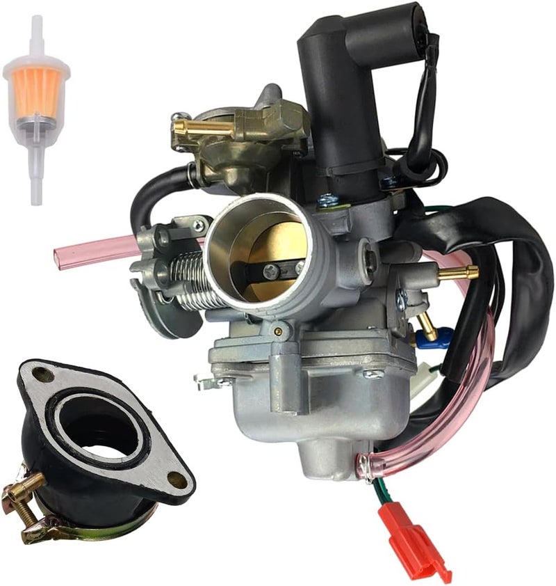 Cylinman GY6 30MM 250CC Carburetor for Honda Helix, CF250, Elite 250, CH250, and 30mm CF250cc ATV, Go Kart, Moped, Scooter - Image 1