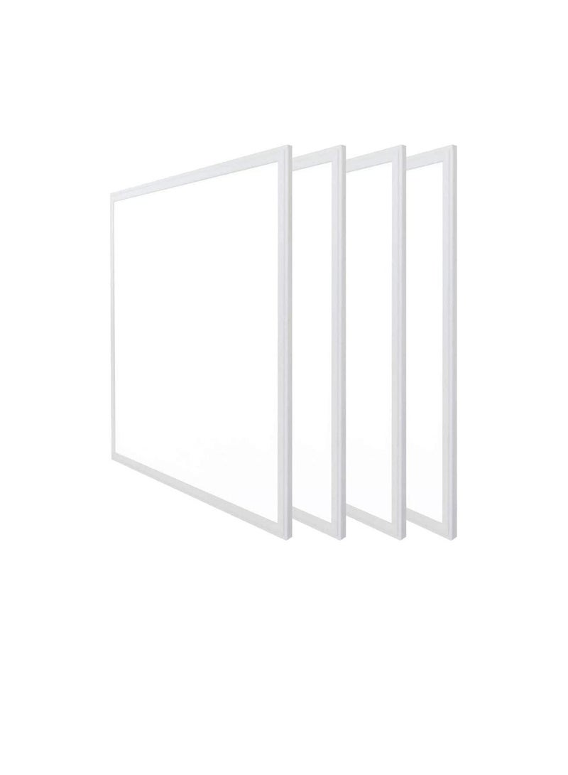 RR Lighting 60x60 LED Flat Panel Light 50W Edge Lit Fixture Zero UV and Flicker Free Zero Blue Light AC85-265V Drop Ceiling Light Indoor Commercial & Home Fixture (Warm White 3000K, Pack of 4) - Image 1