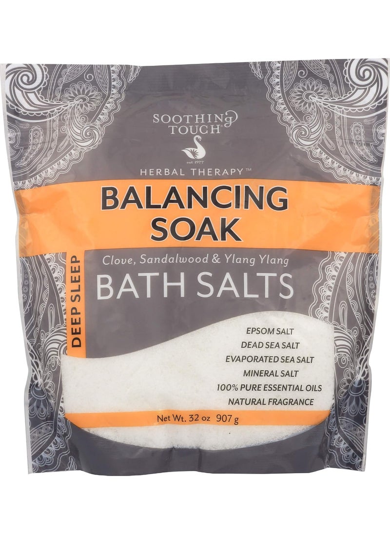 Soothing Touch Soothing Touch Deep Sleep Bath Salts Balancing Soak Clove Sandalwood  Ylang 32 Oz 