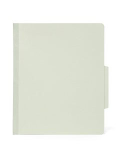 Blue Summit Supplies 10 Letter Size Gray Green Classification Folders 1 Divider 2 Inch Tyvek Expansions Durable 2 Prongs Designed To Organize Standard Medical Files Office Reports Letter Size Green 10 Pack  - Image 3