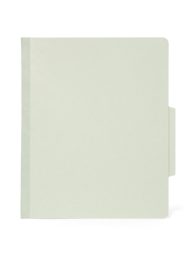 Blue Summit Supplies 10 Letter Size Gray Green Classification Folders 1 Divider 2 Inch Tyvek Expansions Durable 2 Prongs Designed To Organize Standard Medical Files Office Reports Letter Size Green 10 Pack  - Image 3