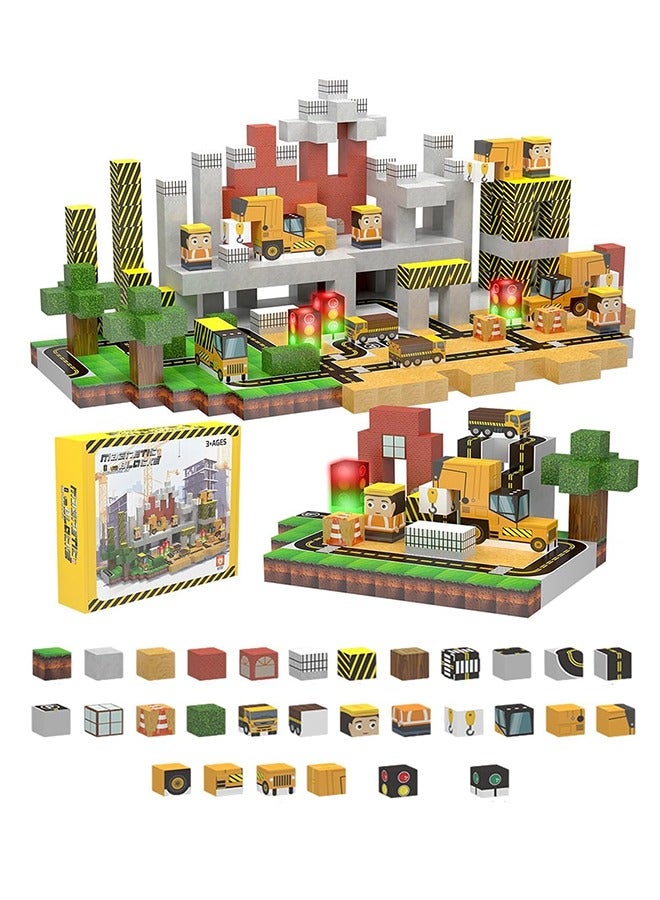 Beauenty 138PCS Blocks for Boys Girls Age 3-8 STEM Montessori Sensory Toys for Toddlers Gifts for 3+ Years Old Kids 2CM Building Cubes Must Haves Construction Toys (style 4) - Image 1