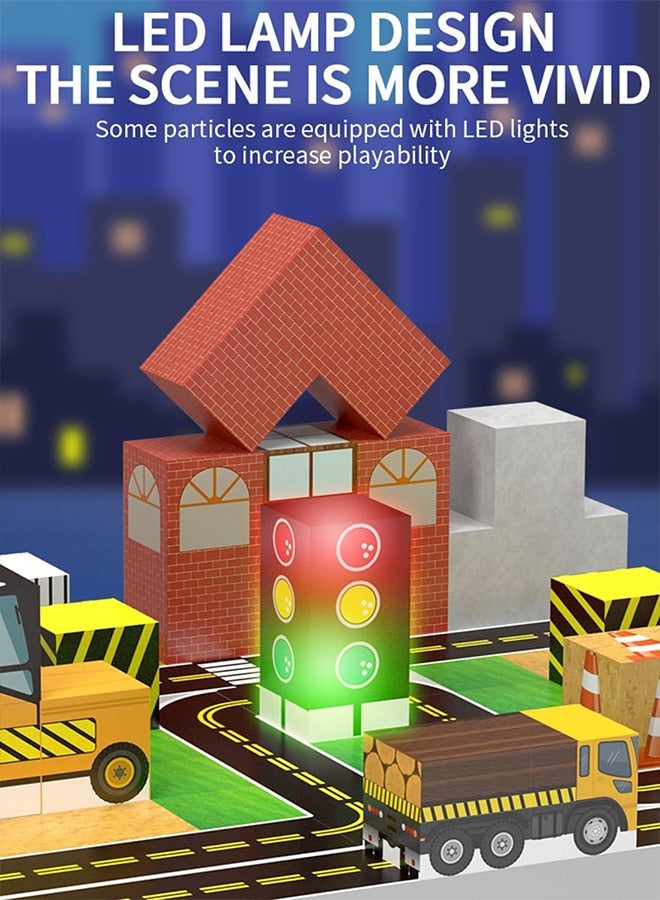 Beauenty 138PCS Blocks for Boys Girls Age 3-8 STEM Montessori Sensory Toys for Toddlers Gifts for 3+ Years Old Kids 2CM Building Cubes Must Haves Construction Toys (style 4) - Image 5