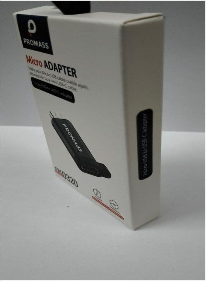 PROMASS Micro Usb To Usb-C Adapter Black. - Image 2