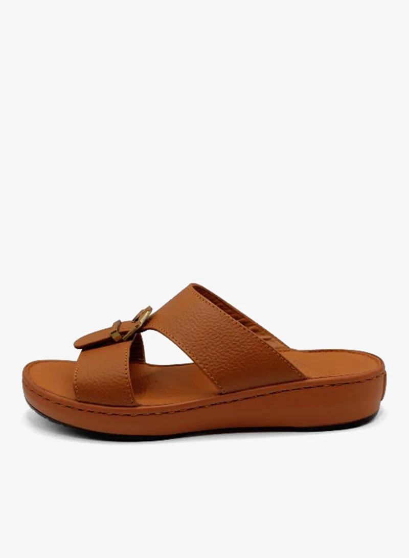 Al Reem Al Reem Z8028 Tan Leather Men's Arabic Sandal's
