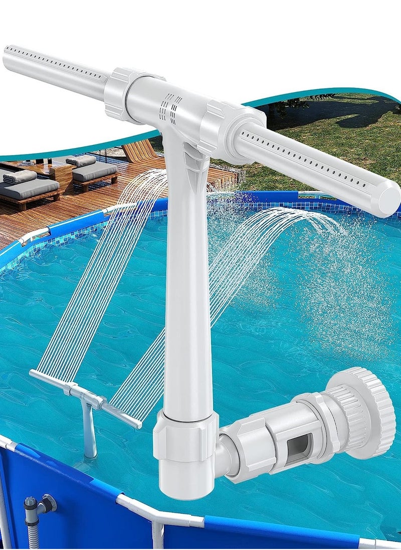 Generic - Premium Pool Fountain, Adjustable Dual Spray Waterfall Sprinkler Cooler, Ideal Pool Accessories for Above and In Ground Pools, Outdoor Decor for Summer and Pool Parties - Image 1