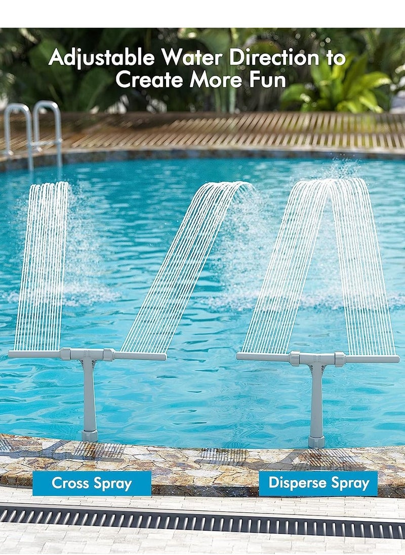 Generic - Premium Pool Fountain, Adjustable Dual Spray Waterfall Sprinkler Cooler, Ideal Pool Accessories for Above and In Ground Pools, Outdoor Decor for Summer and Pool Parties - Image 1