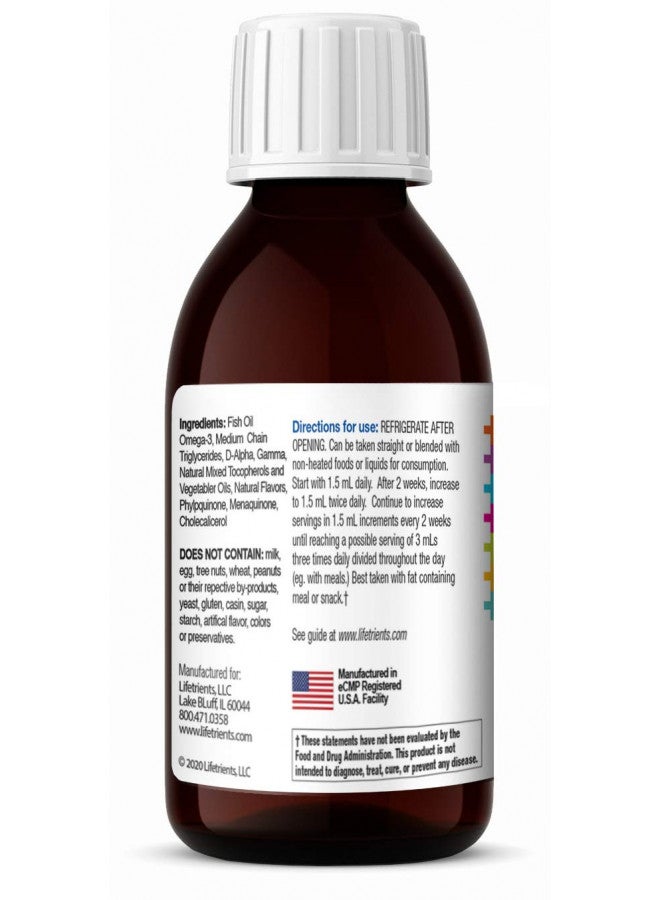 Lifetrients Lifetrients Speak+D Pure Oil Natural Lemon 4.05 oz Pediatrician Formulated to Support Children with Special Nutritional Requirements Enhanced with Omega-3, Vitamin E, Vitamin D & Vitamin K  - Image 4