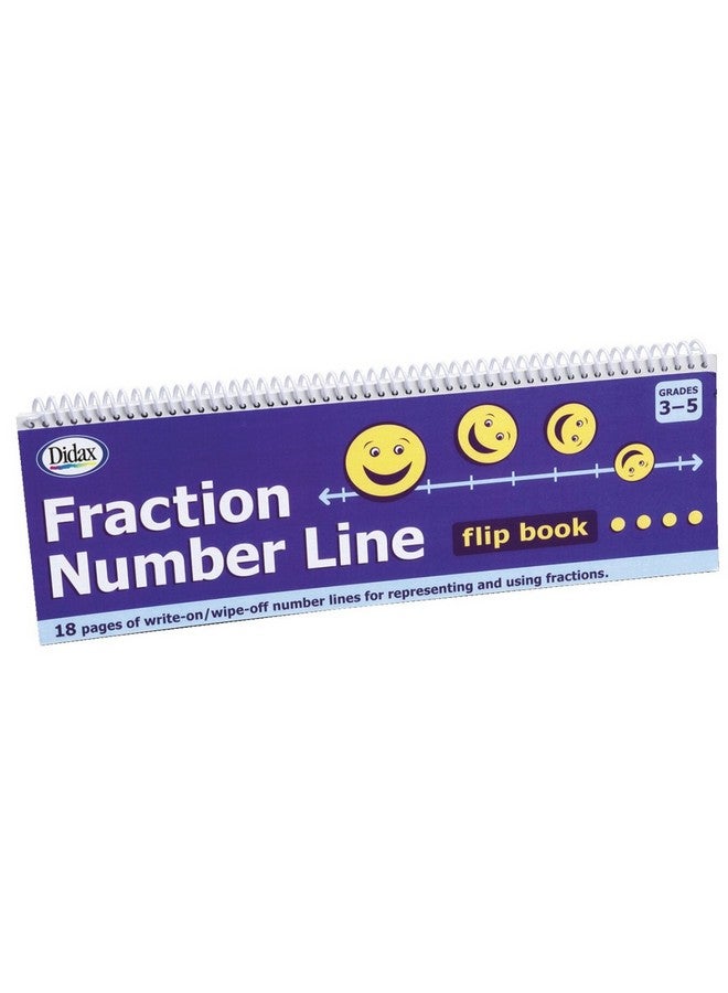 Didax Educational Resources Fraction# Line Flip Book Math Resource, 12 X .50 X 4.38 Inches