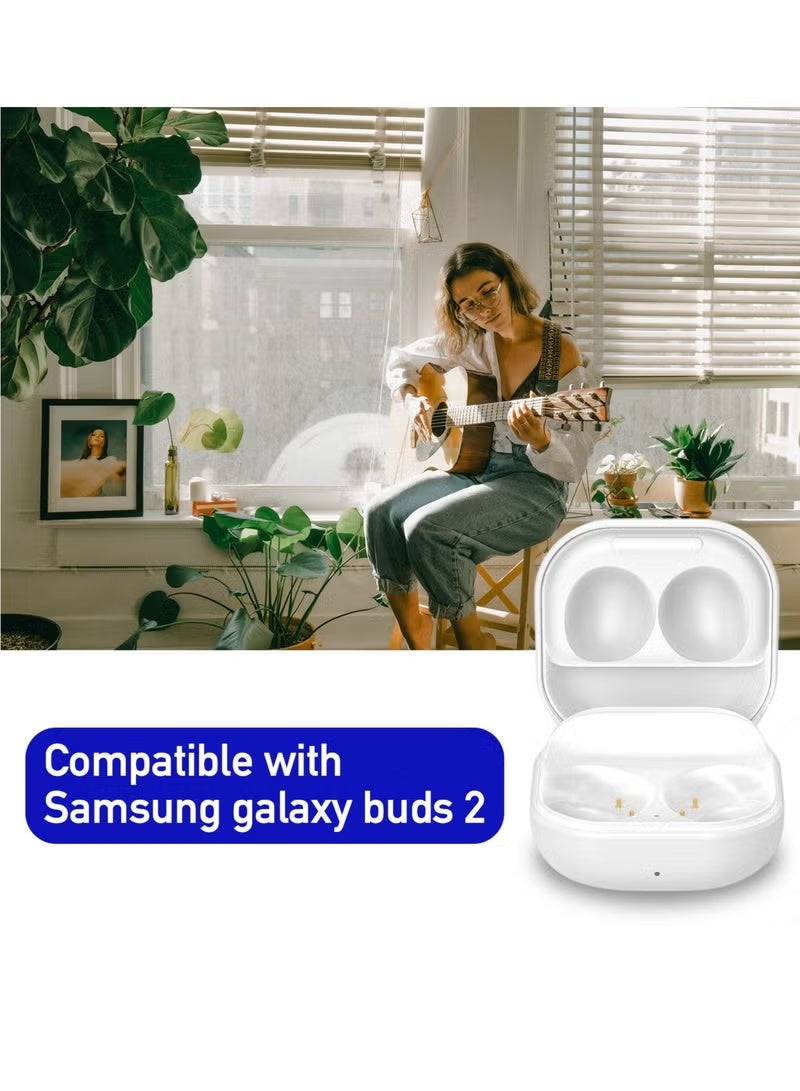Galaxy Buds 2 Charging Case, Replacement Dock Station, Bluetooth Pairing and Fast Charging for Galaxy Buds2, Sleek White Design - Image 4