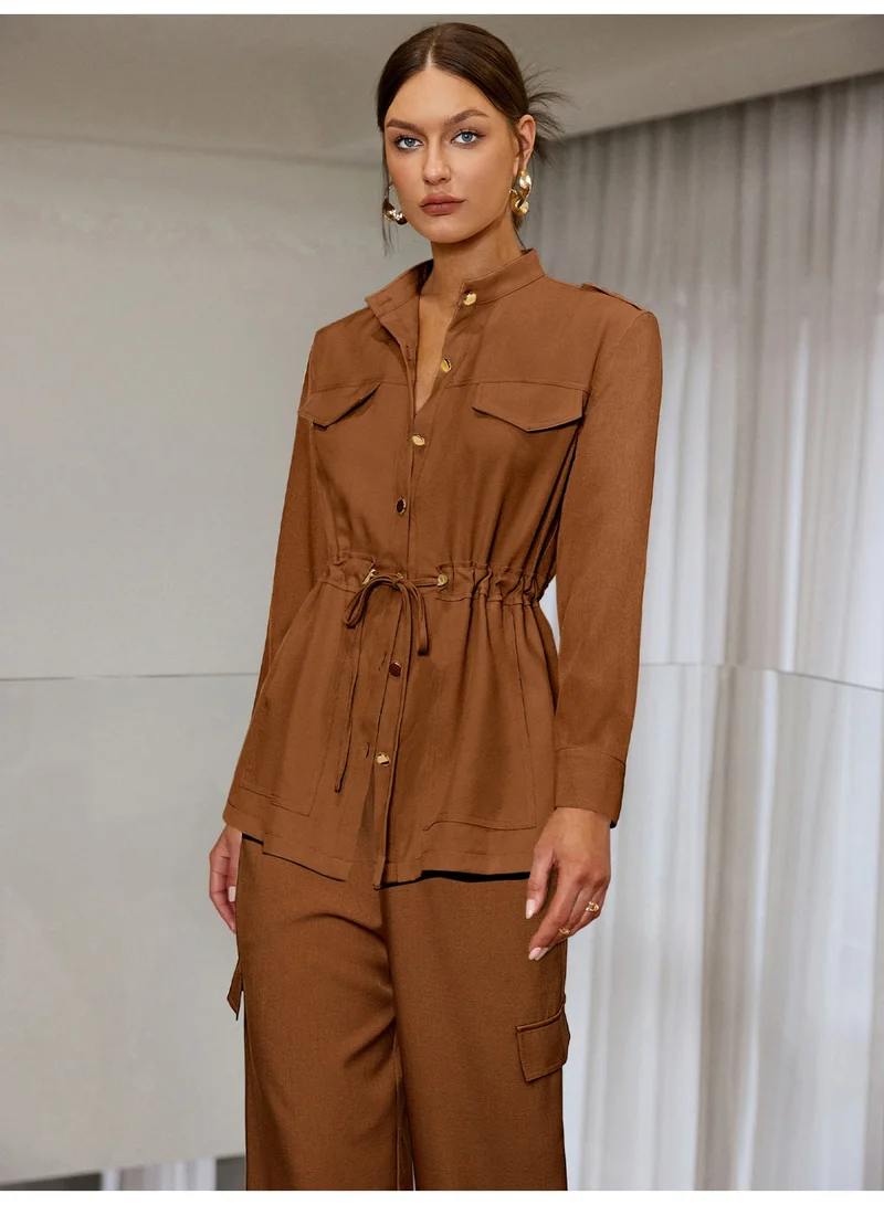 Simplee Women's 2-Piece Outfit Set - Matching Top & pants for Stylish Look