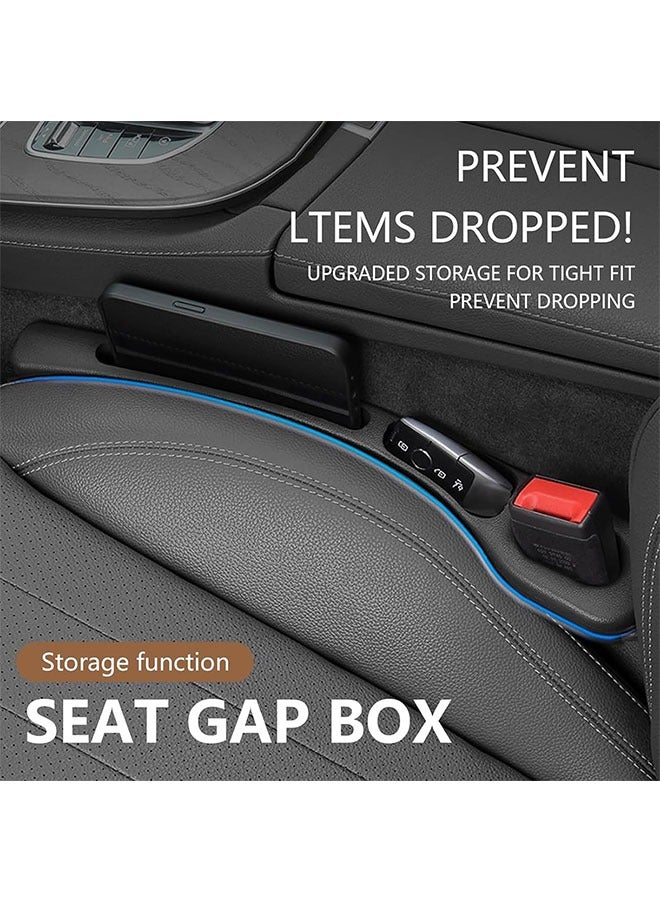 2 Pack Car Seat Gap Filler Organizer,2025 New No Drop Seat Guard,Suitable for Most Cars and Trucks To Stop Things From Dropping（black） - Image 5