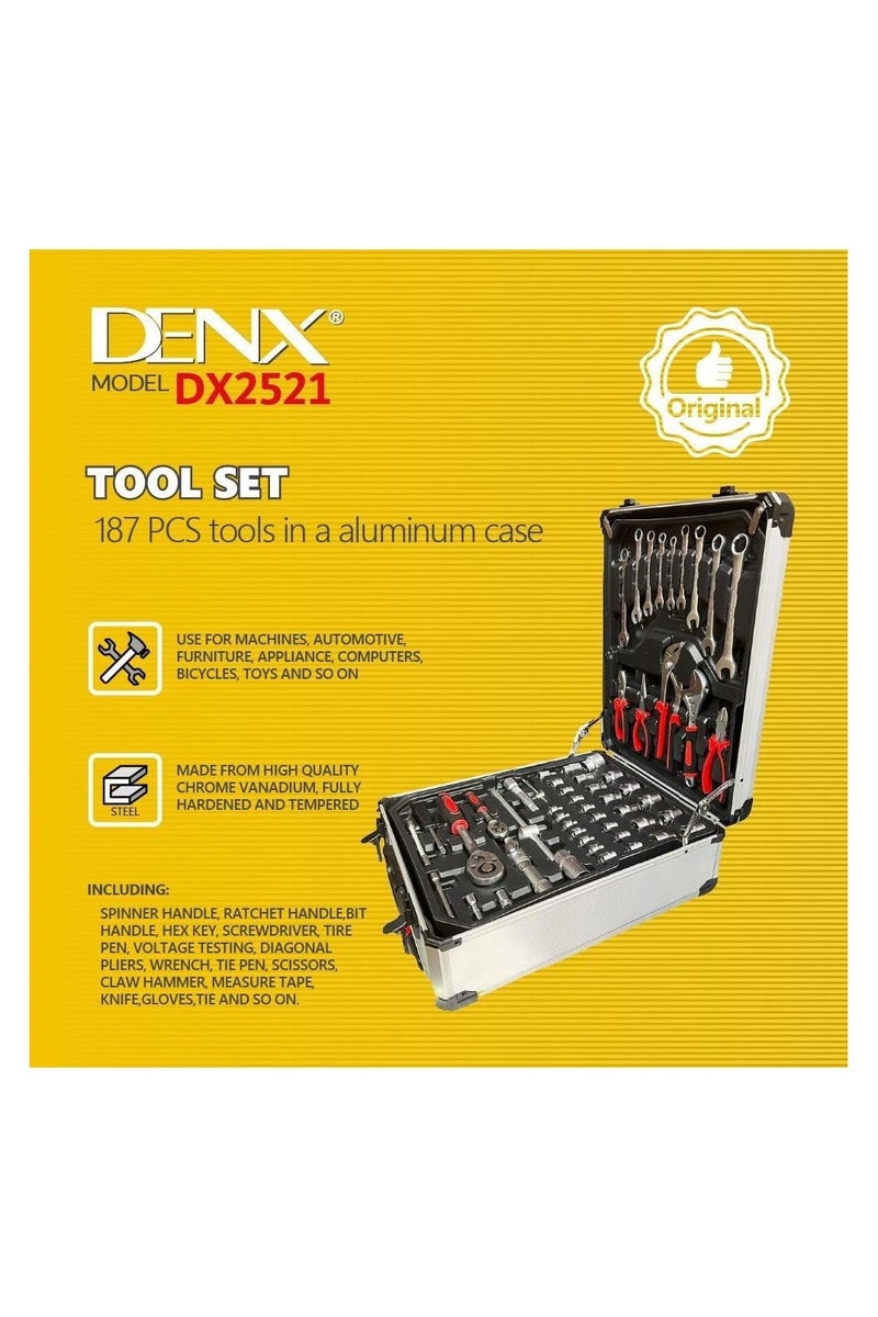 Denx DX2521- 187 Piece Tool Set - Image 3