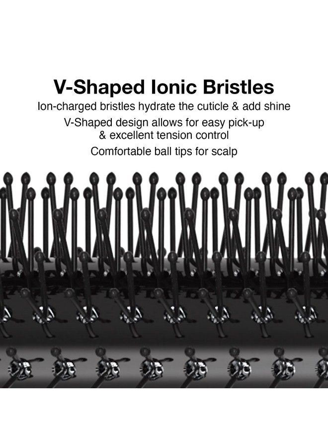 Olivia Garden Og Barber Round Brush With Ceramic Coated Barrel Quick Drying And Vshaped Bristles For Easy Styling On Men Hair 1/2 Inch - Image 4