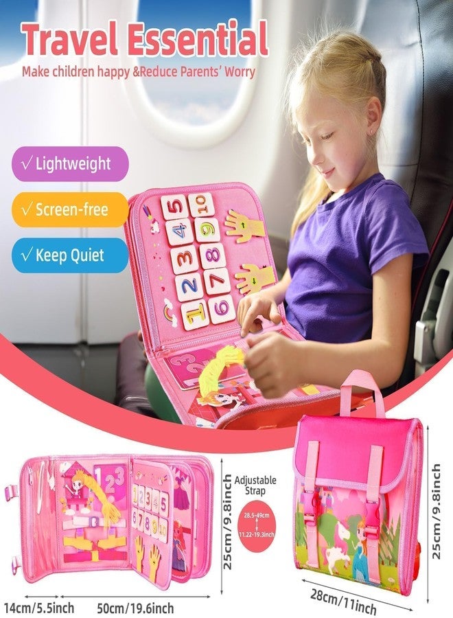 EggSun Montessori Busy Book for Toddlers 1 3, 19 in 1 Educational Learning Toys for Toddlers 2 4，Sensory Fine Motor Skills Activity Board for Girls Birthday Gifts,Busy Book Travel Toys - Image 4