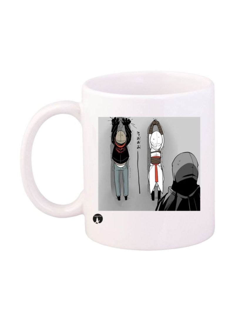 RKN Assassin's Creed Video Game Printed Mug White/Black/Grey Standard Size