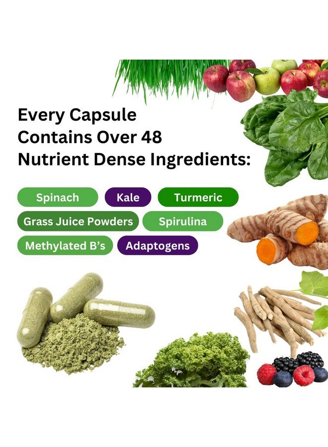 Paradise Herbs Earth's Blend Women's One Daily Multivitamin with Iron, 48 Organic Superfoods, Probiotics, Antioxidants, Vitamins A, B12, C, D, K2, Daily Superfood, 30 Capsules - Image 4