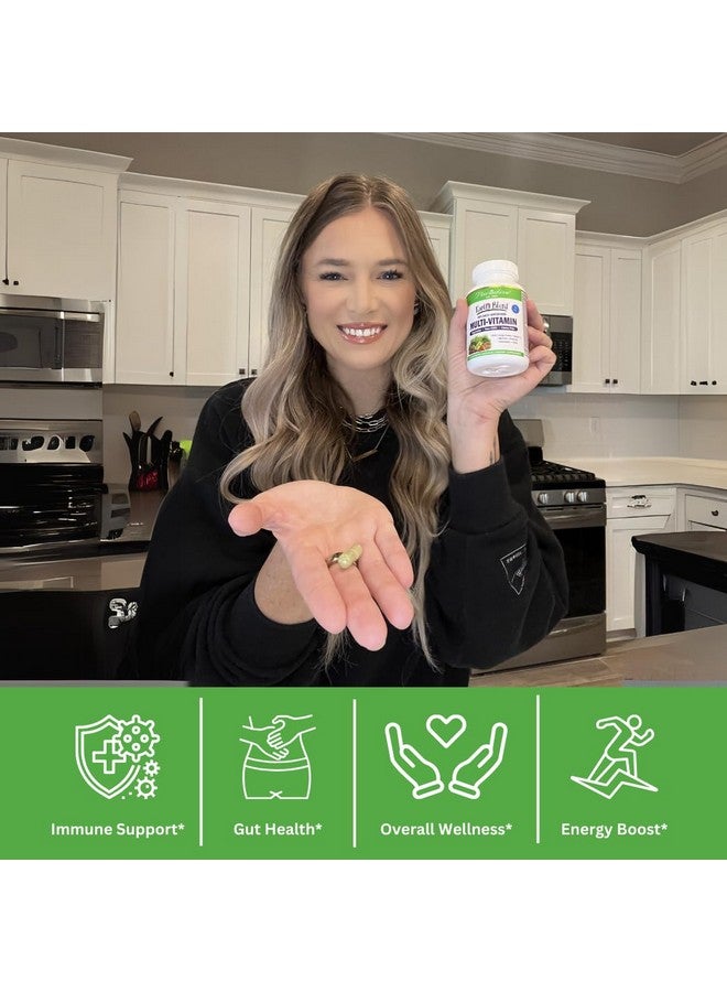 Paradise Herbs Earth's Blend Women's One Daily Multivitamin with Iron, 48 Organic Superfoods, Probiotics, Antioxidants, Vitamins A, B12, C, D, K2, Daily Superfood, 30 Capsules - Image 5