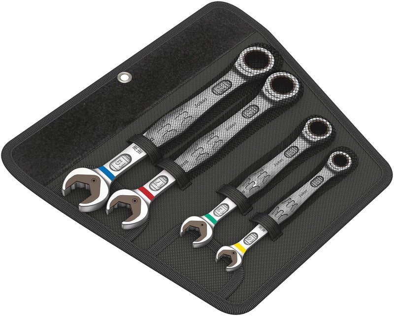 Wera Joker 4Pc Metric Ratcheting Combination Wrench Set - Image 1