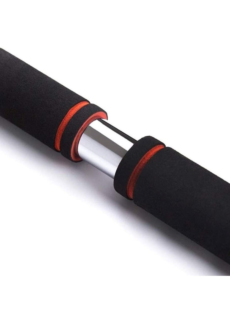 Huitich Adjustable Steel Push-Up Bar with Sponge Grips Black 82x130cm  - Image 2