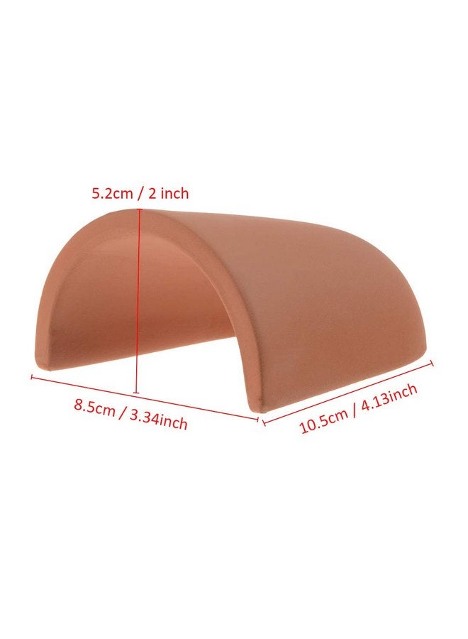 سايم كهف تربية الأسماك المخروطي الخزفي من Saim، ملجأ للاختباء، ديكور حوض السمك، كهف، زينة حوض السمك مع 3 زخارف سمكية للأسماك والزواحف - Image 3