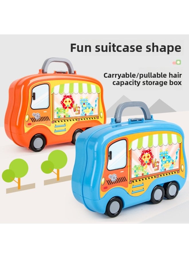 Children's Electric Screw Screw Assembly Toys Simulation Electric Drill Toolbox Repair Tools Play House Toys-Color:Double-sided Box Electric 241 Set - Image 4