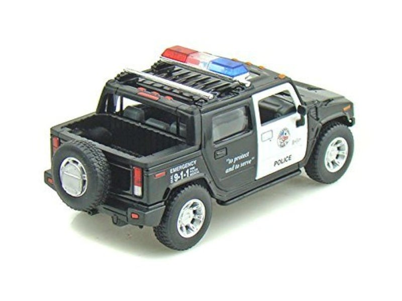 KiNSMART - H2 Hummer SUT 5" 1:36 Scale Die Cast Metal Model Toy Truck (Police Edition) - Image 1