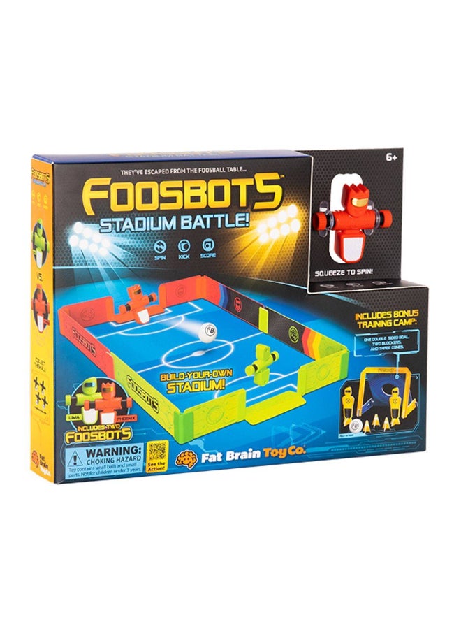 Fat Brain Toys Fat Brain Toy Foosbots Stadium Battle Game Playset (Pack of 2) - Image 1