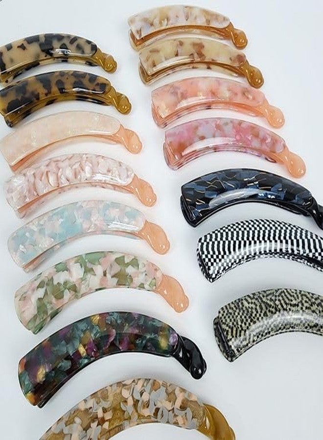 Plenteous مجموعة كبيرة من مشابك شعر الموز للشعر الكثيف والناعم، مشابك كبيرة لتثبيت ذيل الحصان على شكل موزة، مشط لتثبيت الشعر الطويل، مشابك لتصفيف الشعر (3 قطع من مشابك الموز الكبيرة). - Image 1