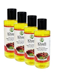 Khadi Natural Herbal Natural Herbal Saffron Tulsi & Reetha Shampoo Yellow 1890 Ml 9 Count  - Image 2