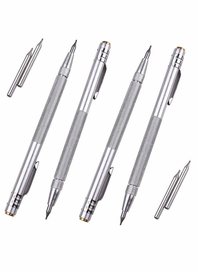 Y&D - Tungsten Carbide Scriber with Magnet, 4 Pcs Marking Tools Extra Replacement Tip - Image 1