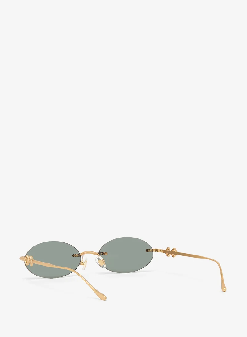 Karen Wazen  Vicky Oval Sunglasses for Women | Best Price UAE