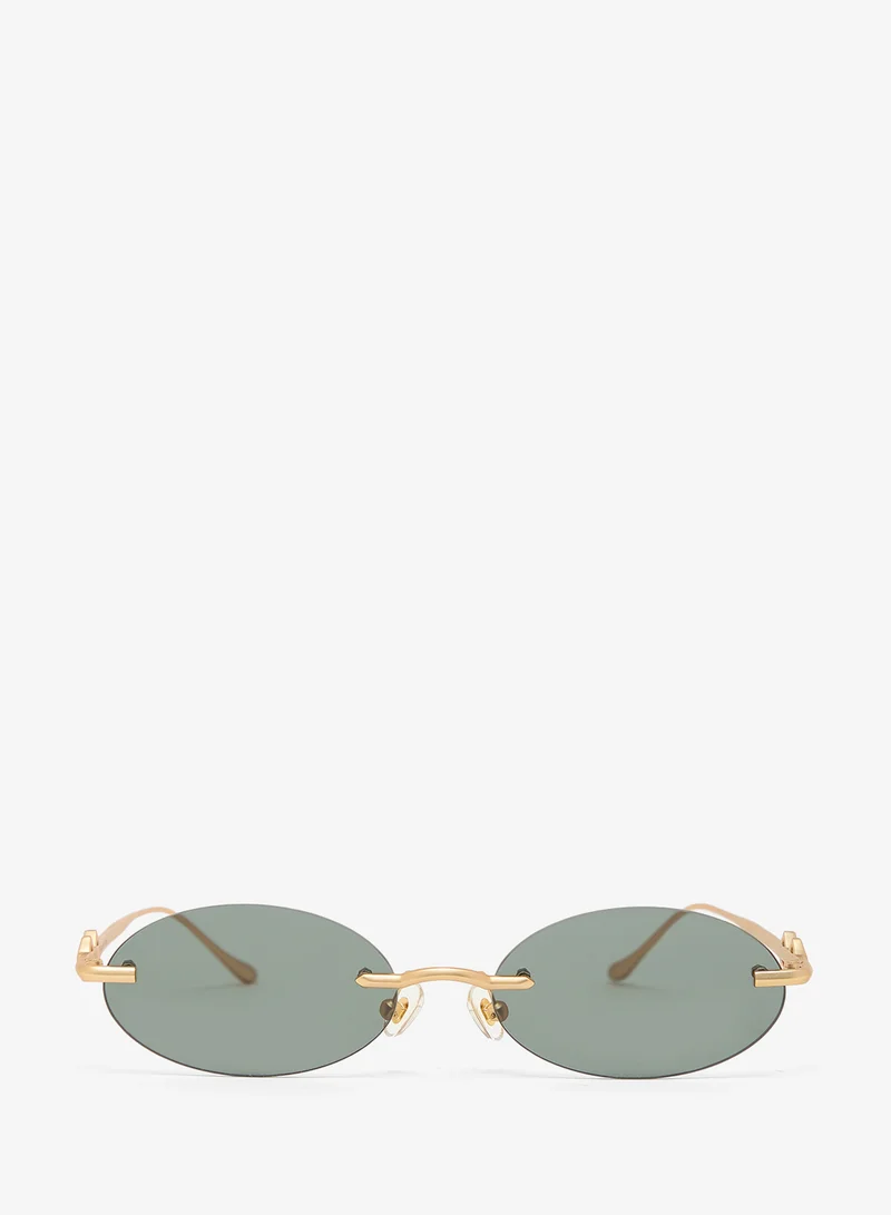 Karen Wazen  Vicky Oval Sunglasses for Women | Best Price UAE