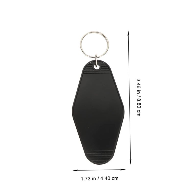 10pcs Blank Luggage Tags With Split Rings For Travel Hotel Gym Key Identification - Image 5