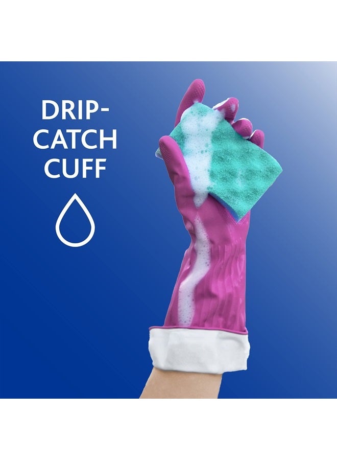 Playtex Living Reuseable Rubber Cleaning Gloves, Premium Protection (Medium, Pack - 1) - Image 4