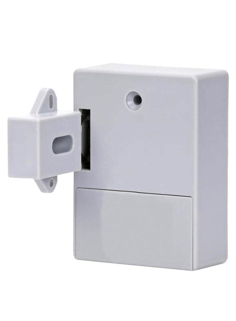 NIBEMINENT Adhesive Hidden Drawer Smart Digital Lock White