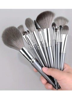 ORiTi مجموعة فرش مكياج مكونة من 14 قطعة من Sof Fluffy Professional لمستحضرات التجميل وبودرة ظلال العيون وفرشاة مكياج منتفخة وأداة تجميل مثلثة لمكياج مثالية للفنانين المبتدئين في مجال الماكياج  - Image 1