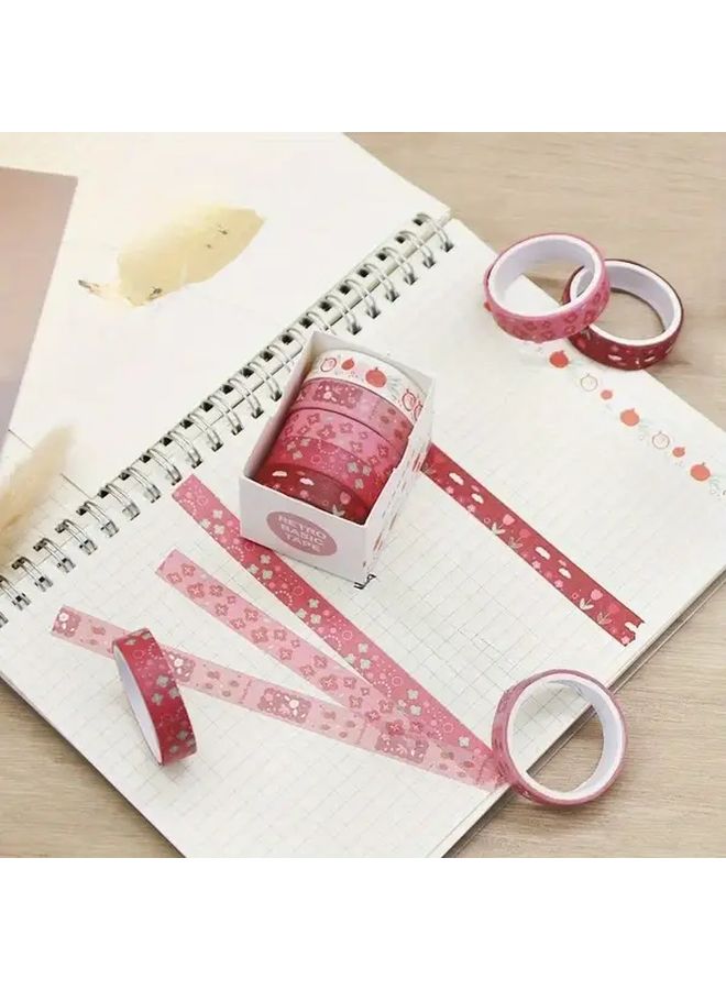 5pcs Japanese Korean Washi Tapes Set Geometry 2 Scrapbooking Journaling Aesthetic Masking Tape - Image 4