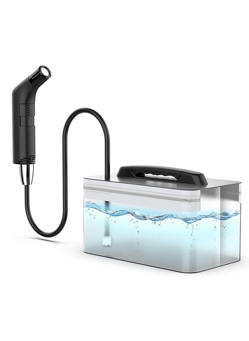 دي إل سي  شطاف محمول للسفر مع بخاخ للتنظيف الصحي مع حاوية مياه سعة 2.3 لتر - Image 1