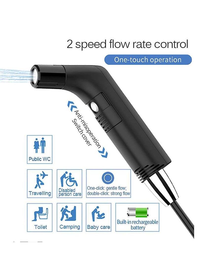 دي إل سي  شطاف محمول للسفر مع بخاخ للتنظيف الصحي مع حاوية مياه سعة 2.3 لتر - Image 4